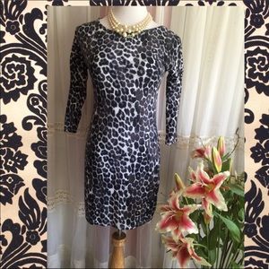 Express Sexy Animal Print Bodycon Mini Dress